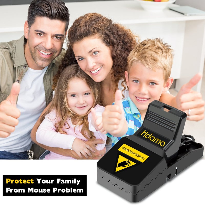 Hdama Mouse Trap, Mouse Traps That Work Small Mice Trap Outdoor Indoor Best Snap Traps for Mouse/Mice Safe and Reusable 6 Pack Quick Kill Mice Traps - Image 2